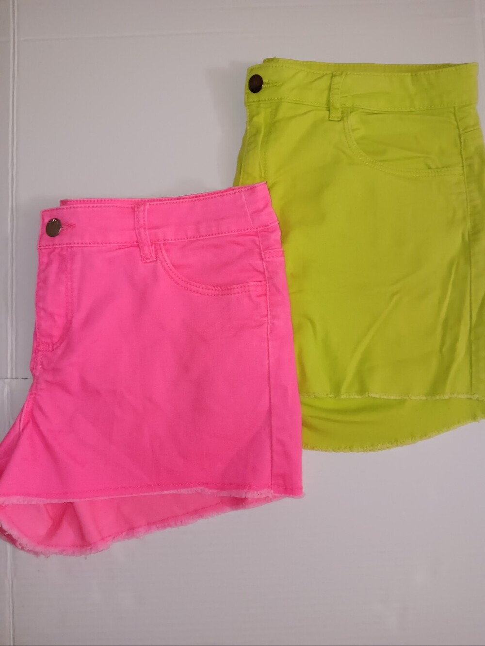 H&M AND H&M DIVIDED NEON COLOR SHORTS BUNDLE OF (2)